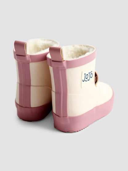 JoJo Maman Bébé Cream Print Short Wellies image 2