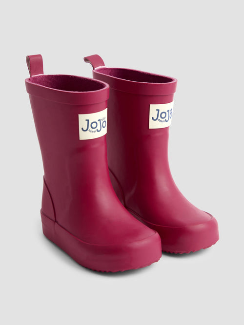 JoJo Maman Bébé Raspberry Plain Wellies image 1
