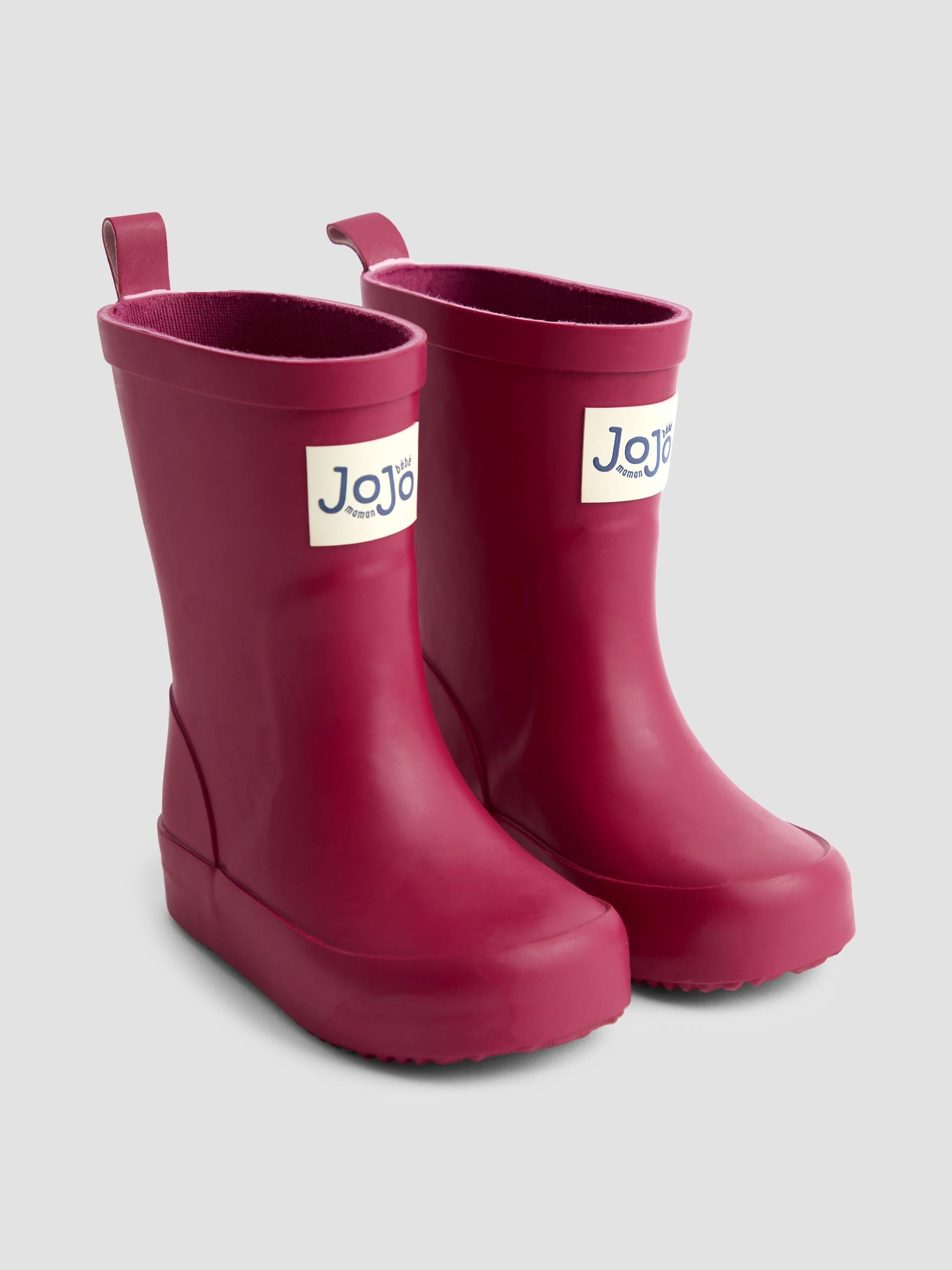 JoJo Maman Bébé Raspberry Plain Wellies image 1