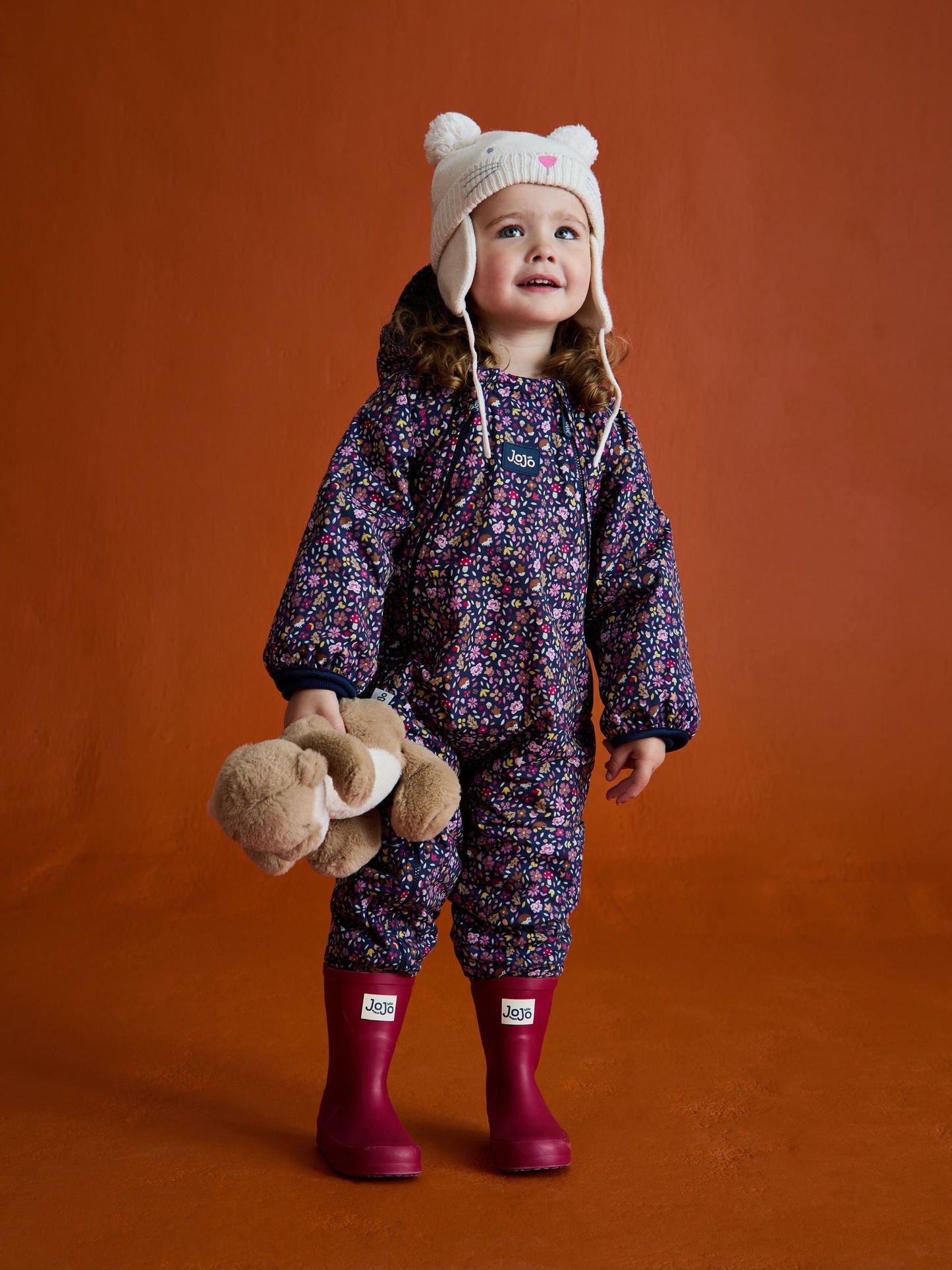JoJo Maman Bébé Raspberry Plain Wellies image 3