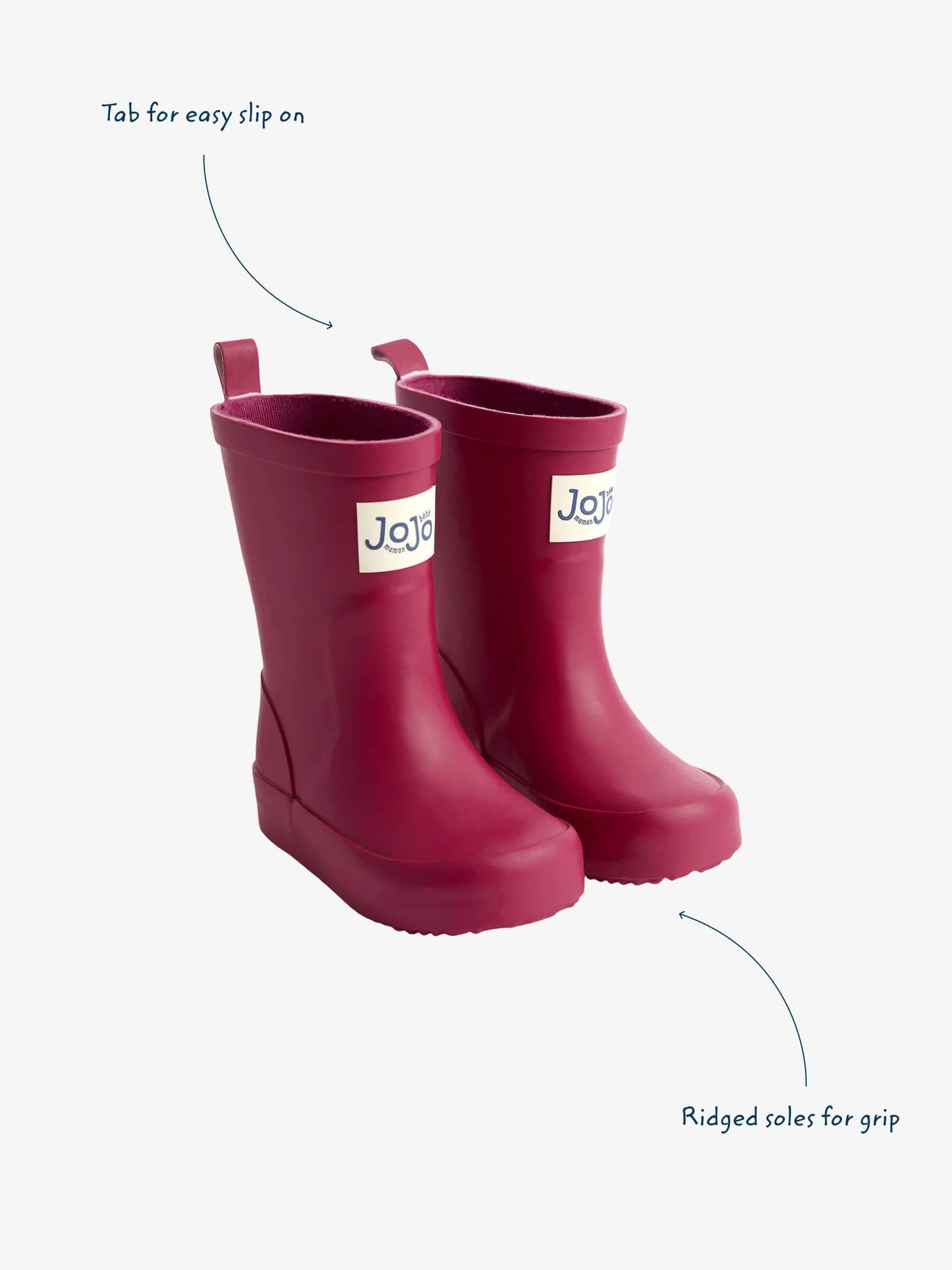 JoJo Maman Bébé Raspberry Plain Wellies image 4