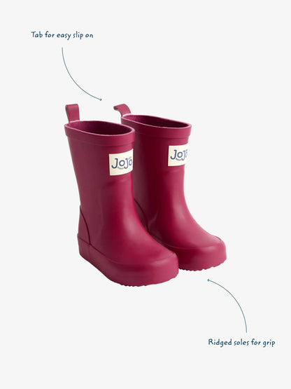 JoJo Maman Bébé Raspberry Plain Wellies image 4