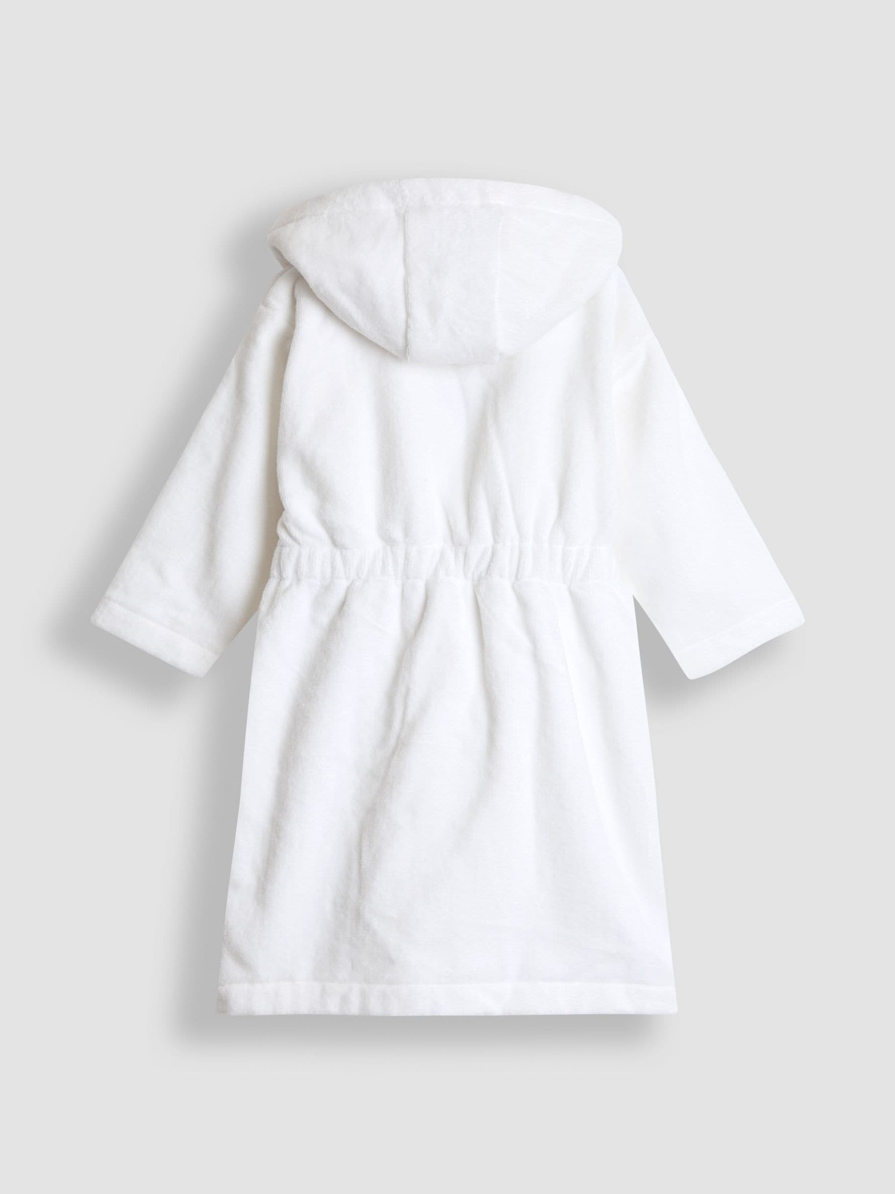 JoJo Maman Bébé White Towelling Bath Robe image 2