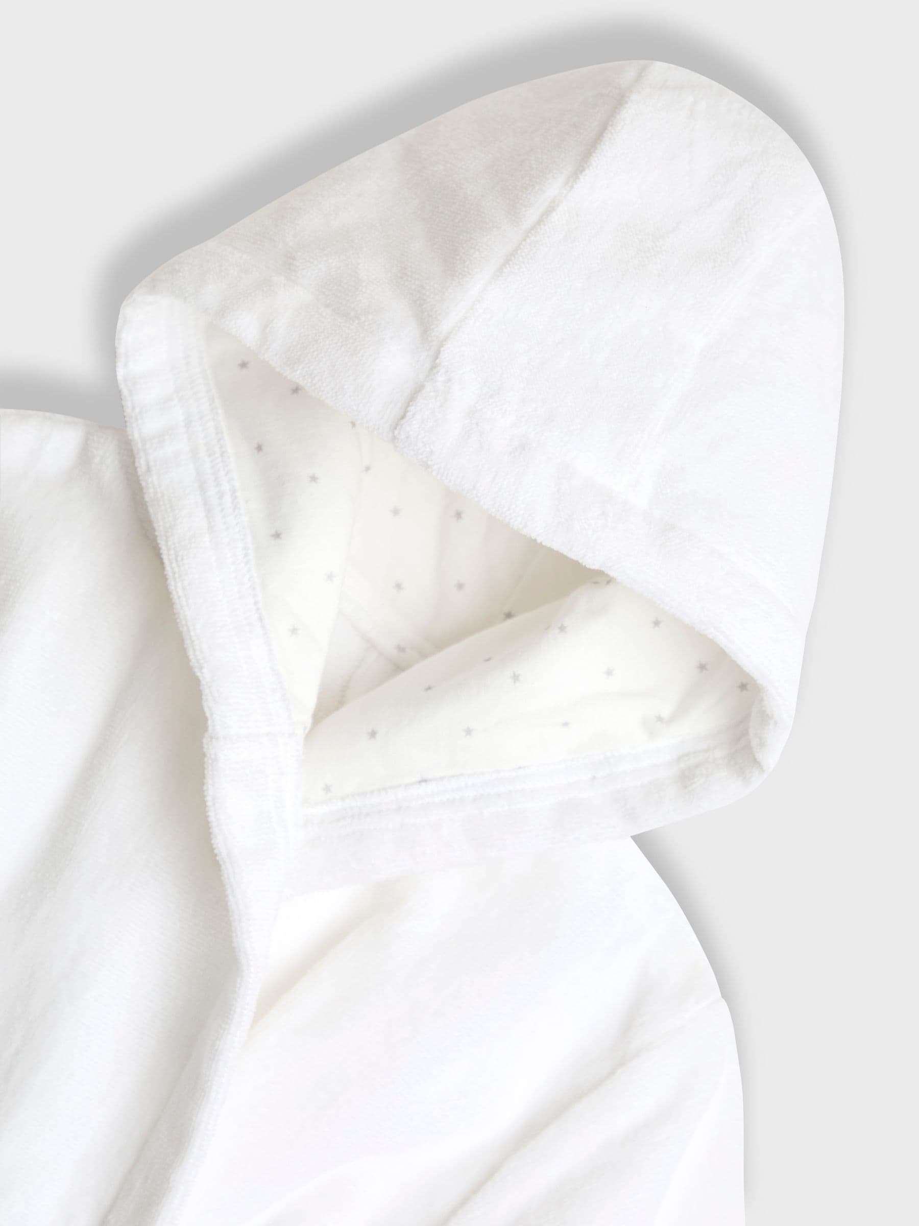 JoJo Maman Bébé White Towelling Bath Robe image 3