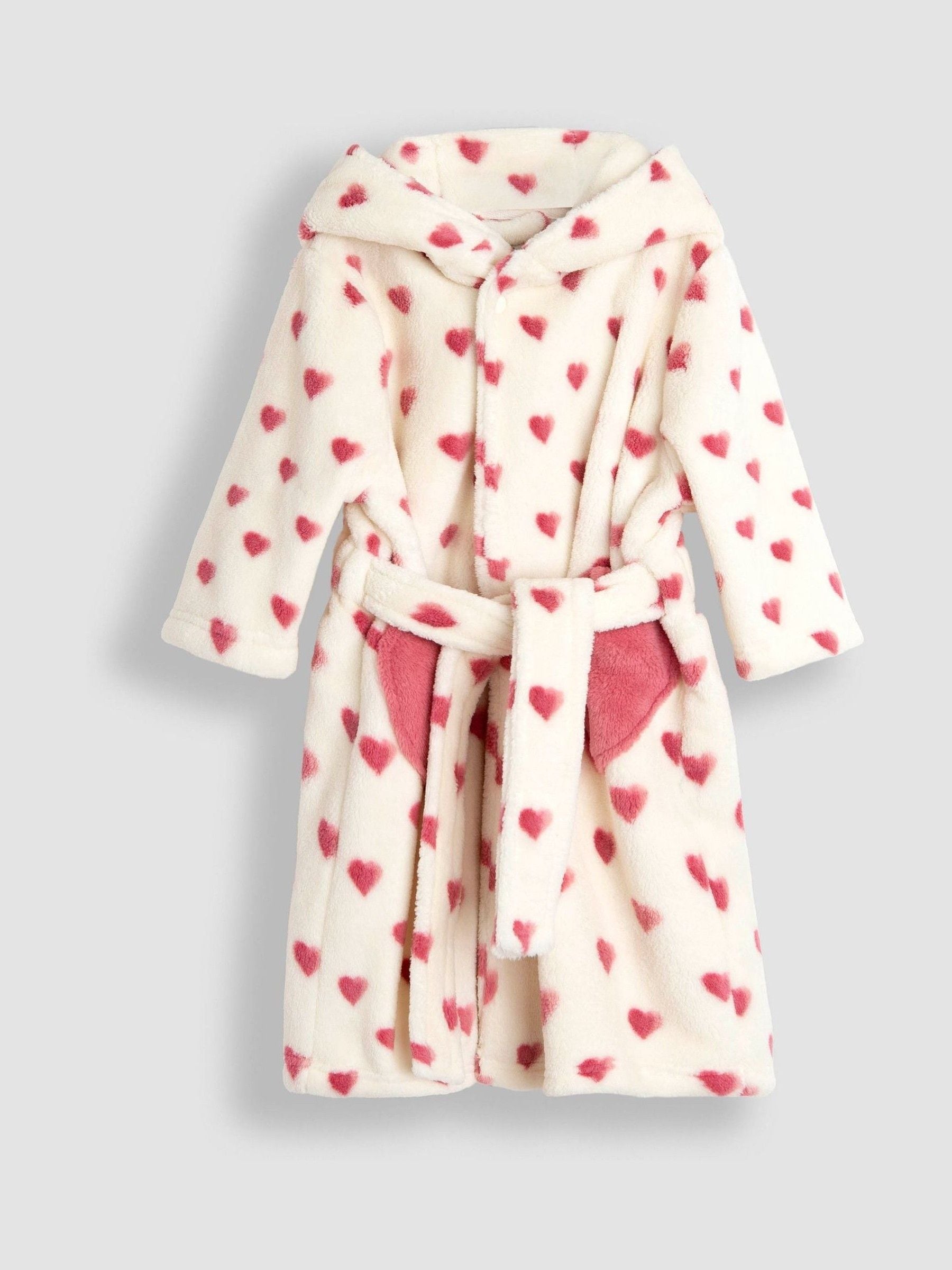 JoJo Maman Bébé Cream Heart Dressing Gown image 2