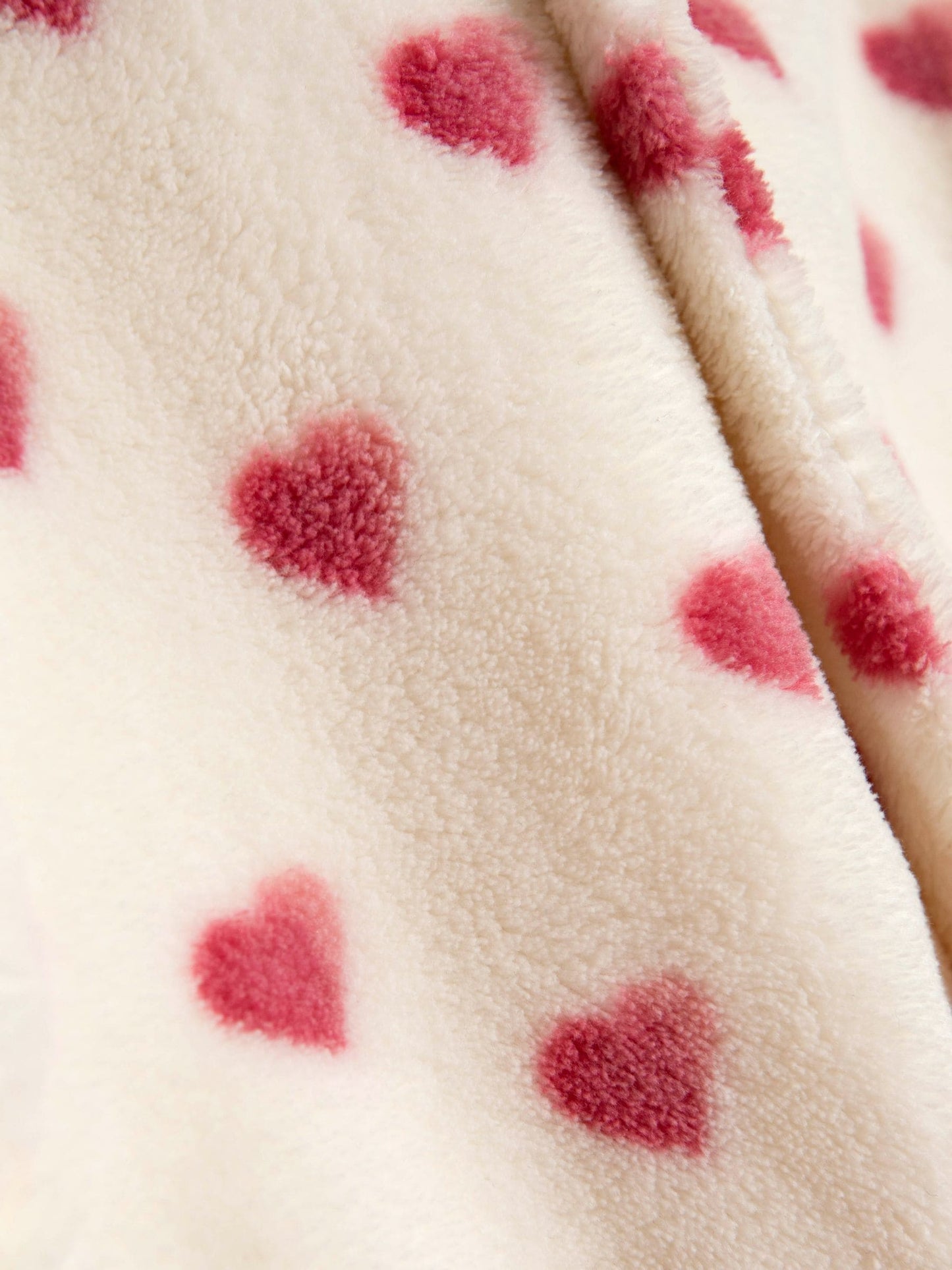 JoJo Maman Bébé Cream Heart Dressing Gown image 4