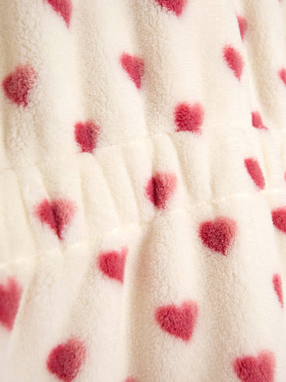 JoJo Maman Bébé Cream Heart Dressing Gown image 6
