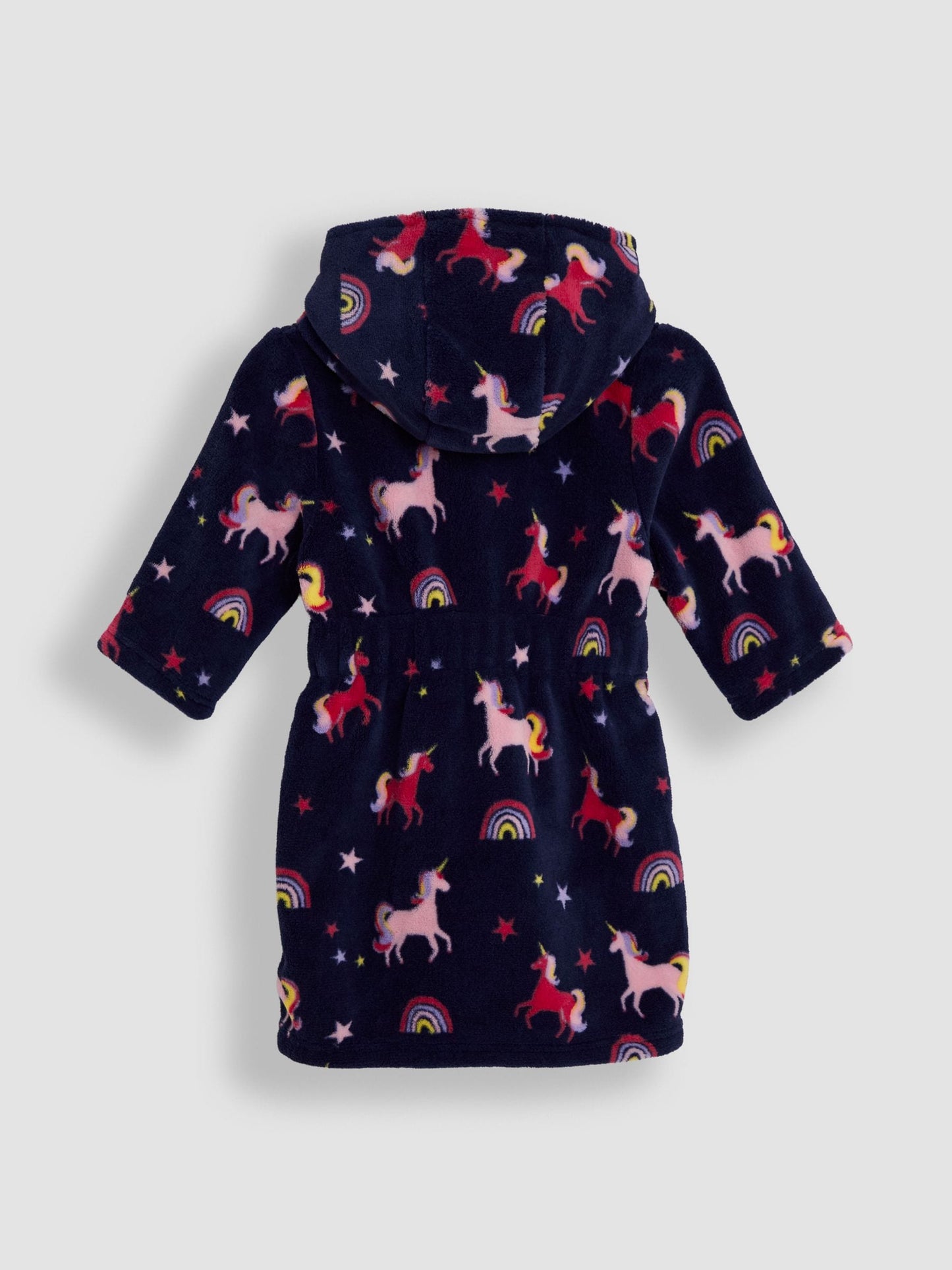 JoJo Maman Bébé Navy Unicorn Dressing Gown image 2