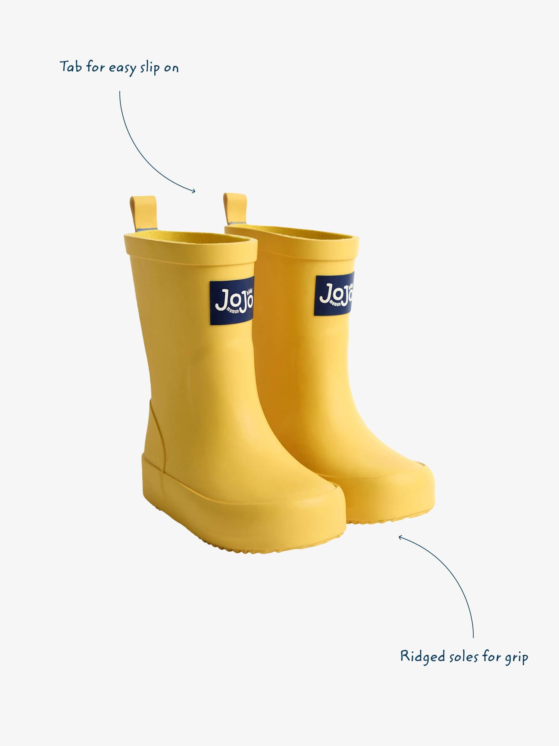 JoJo Maman Bébé Yellow Plain Wellies image 3