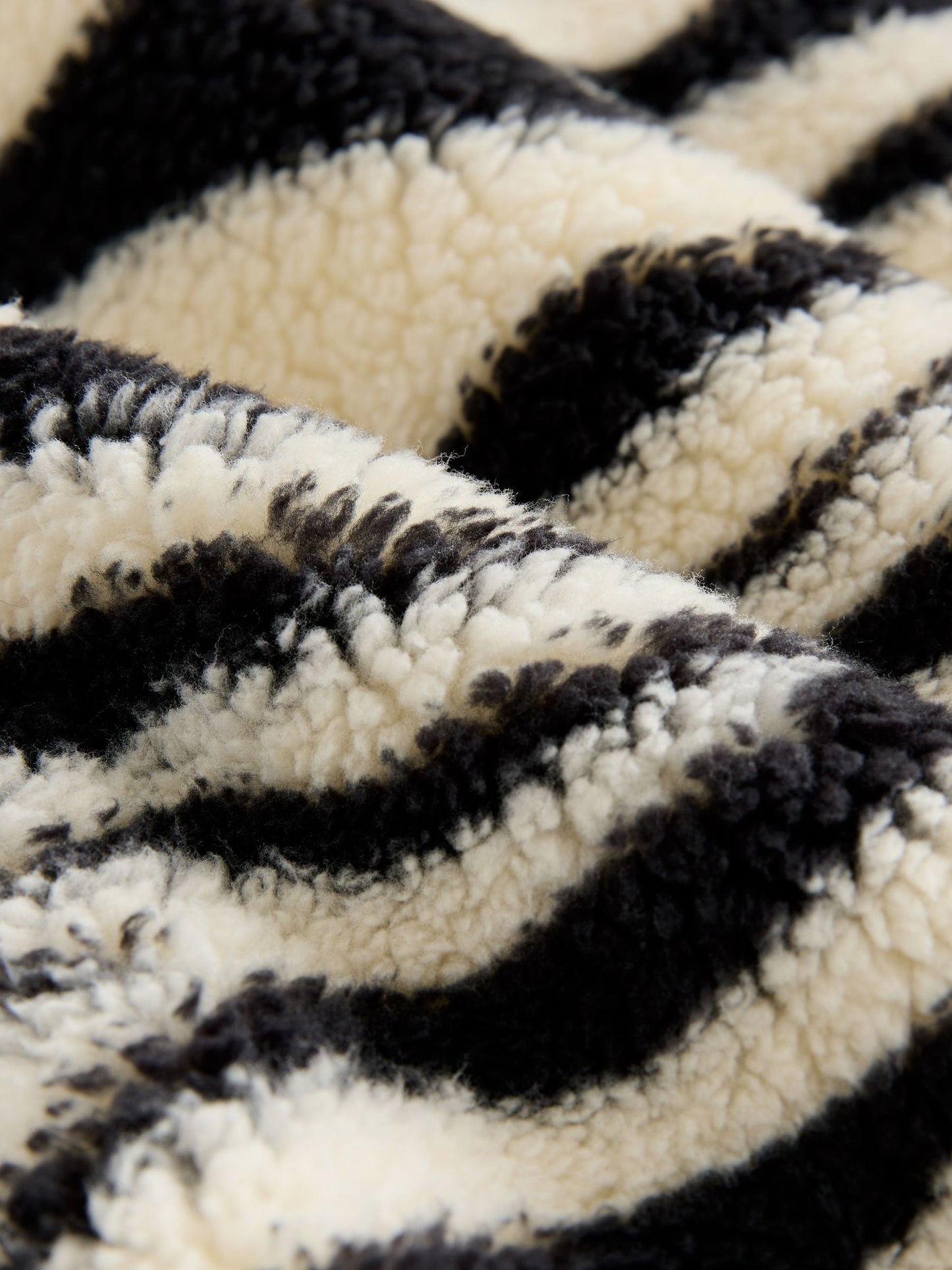 Black/White Zebra Print Half Zip Fleece (3mths-7yrs)