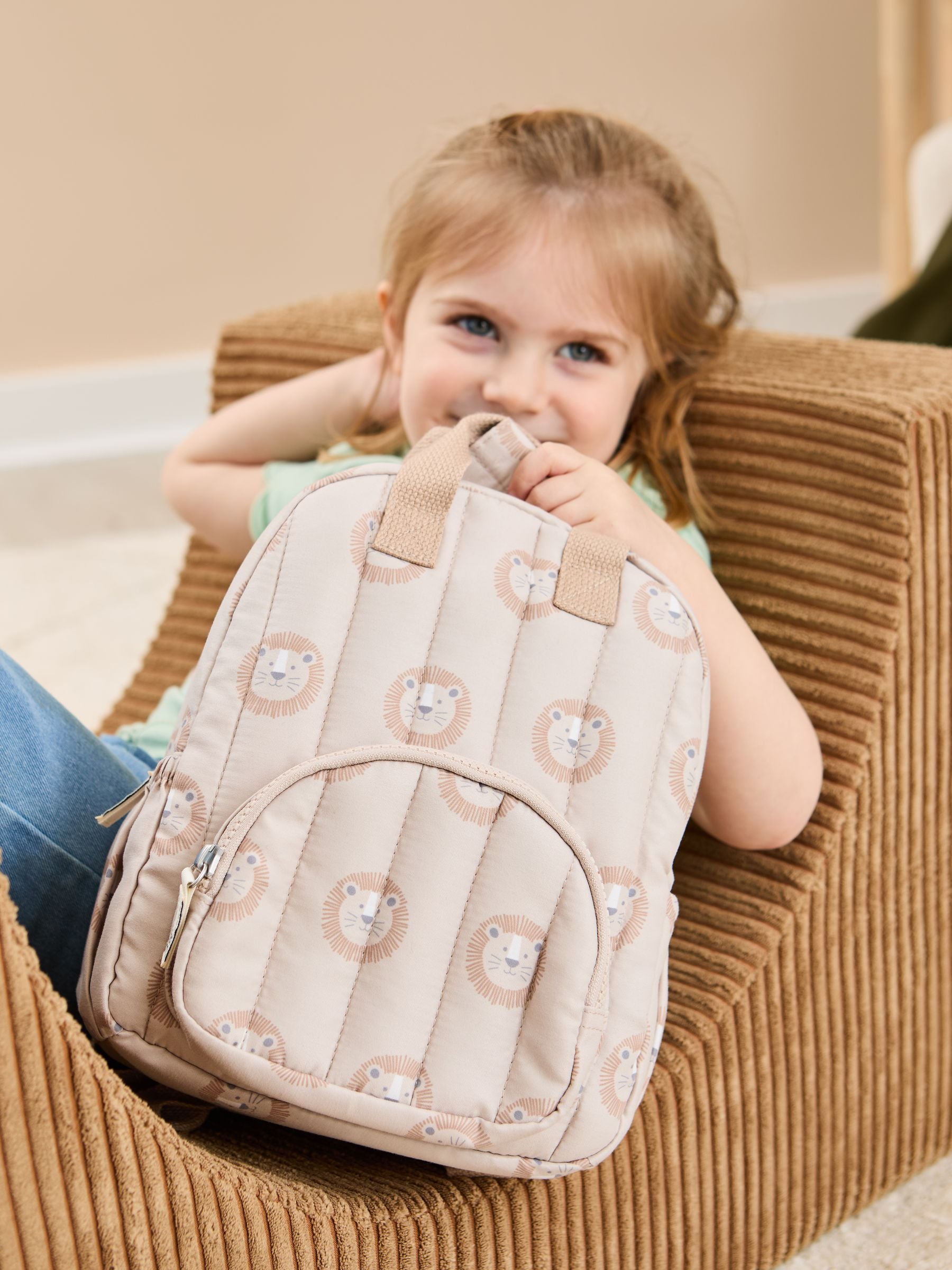 JoJo Maman Bébé Natural Lion Backpack image 1