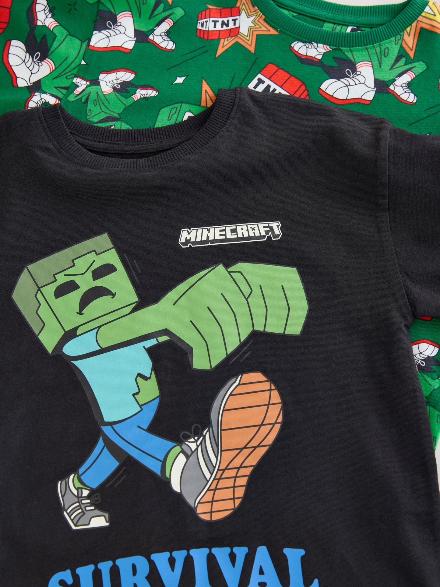 Dsiney Kidz - Green/Black Minecraft Jogger Pyjamas 2 Pack (5-16yrs) image 10
