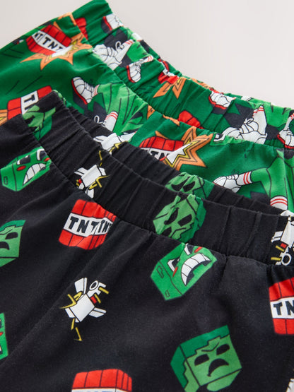 Dsiney Kidz - Green/Black Minecraft Jogger Pyjamas 2 Pack (5-16yrs) image 11