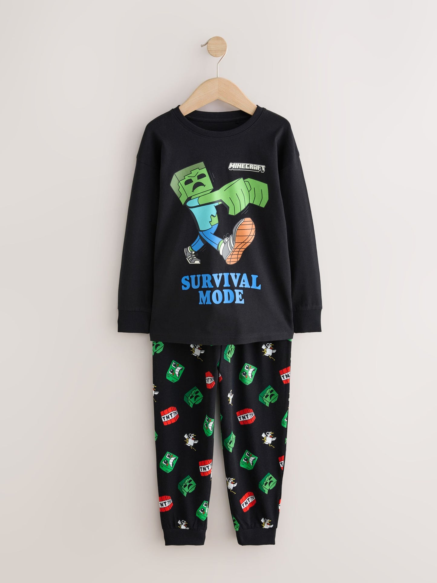 Dsiney Kidz - Green/Black Minecraft Jogger Pyjamas 2 Pack (5-16yrs) image 7