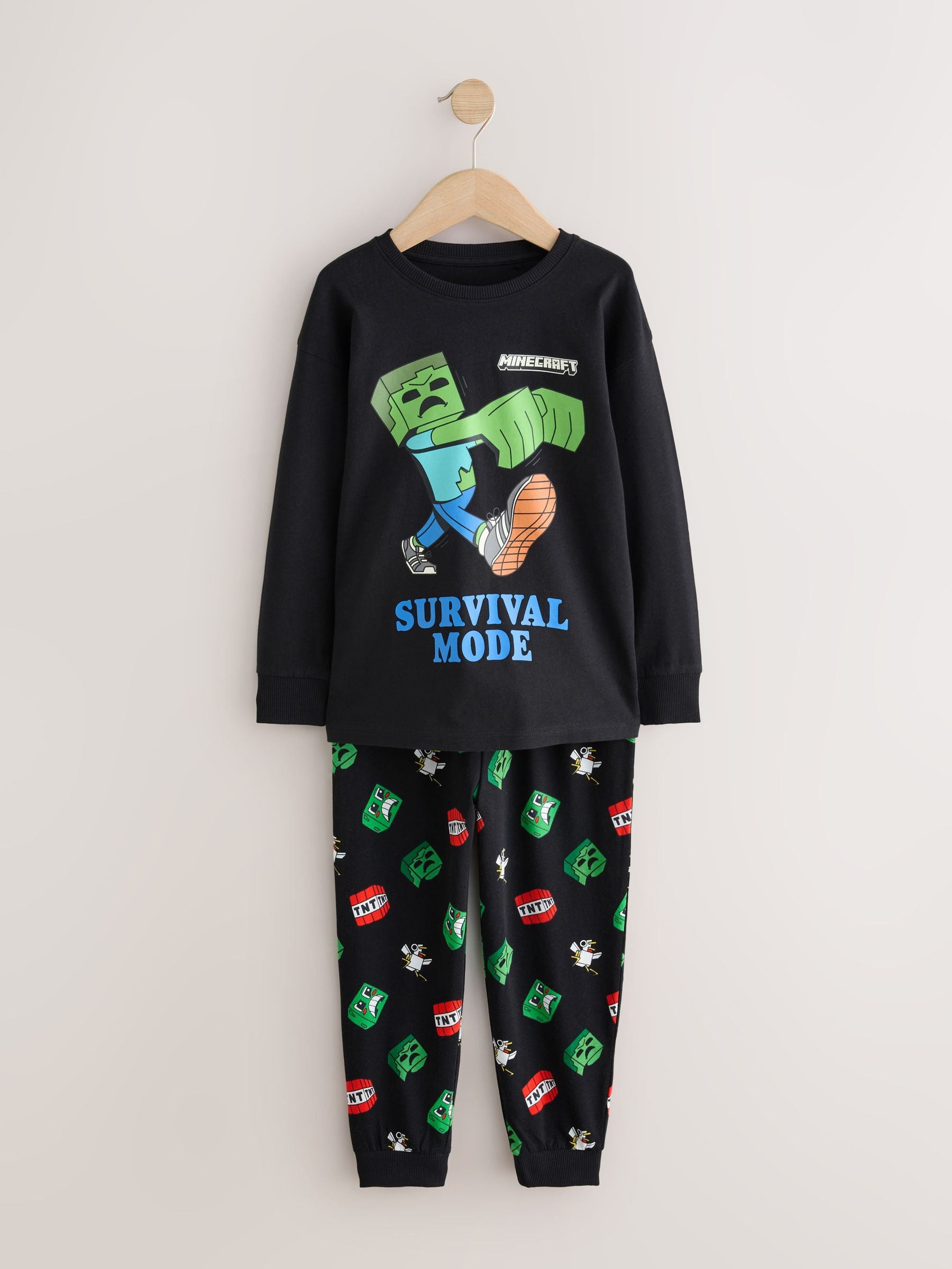 Dsiney Kidz - Green/Black Minecraft Jogger Pyjamas 2 Pack (5-16yrs) image 7