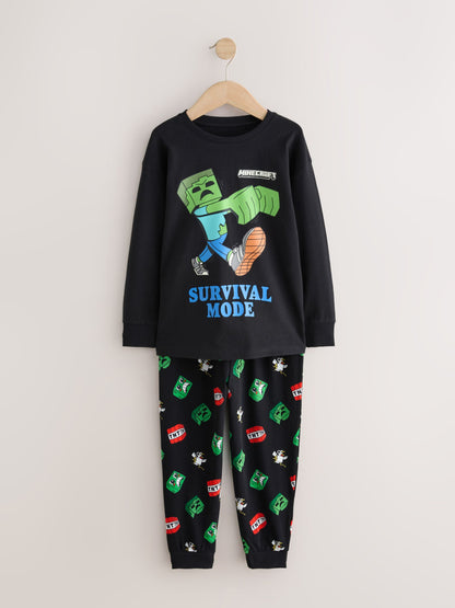 Dsiney Kidz - Green/Black Minecraft Jogger Pyjamas 2 Pack (5-16yrs) image 7