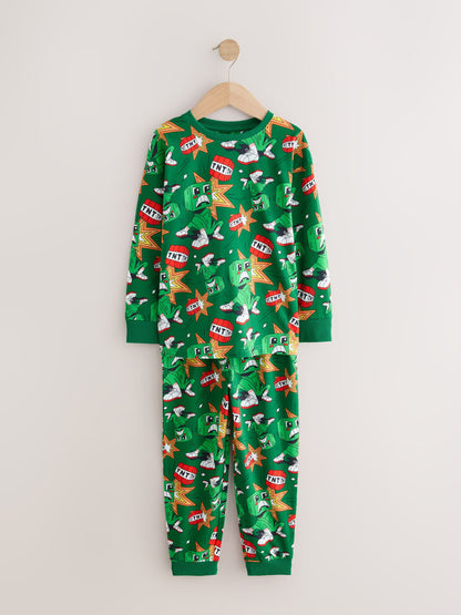 Dsiney Kidz - Green/Black Minecraft Jogger Pyjamas 2 Pack (5-16yrs) image 9