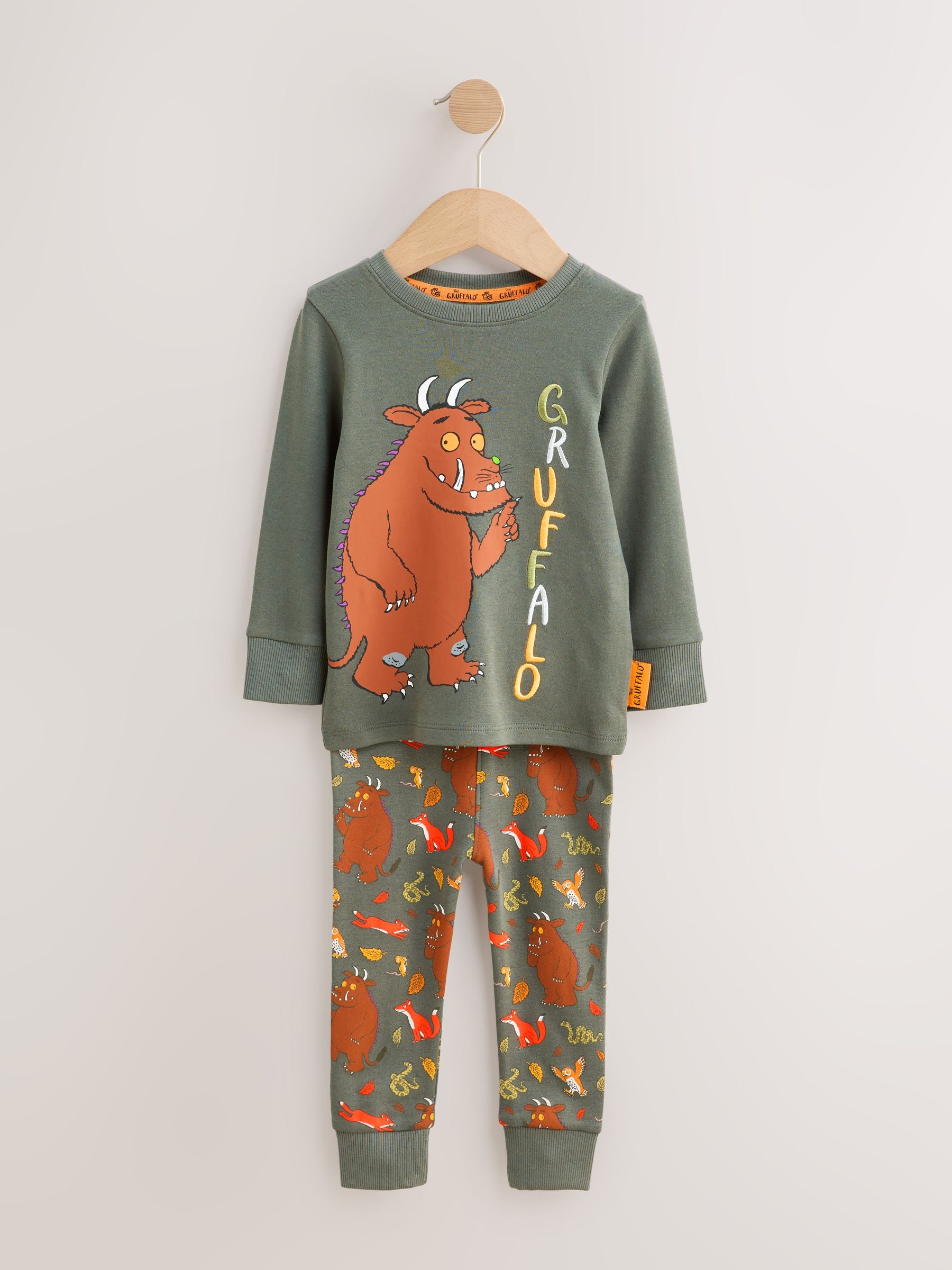 Dsiney Kidz - Charcoal Grey/Brown Gruffalo Single Snuggle Pyjamas (9mths-9yrs) image 5