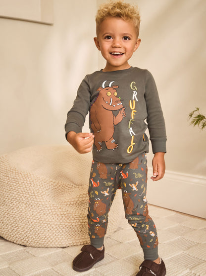 Dsiney Kidz - Charcoal Grey/Brown Gruffalo Single Snuggle Pyjamas (9mths-9yrs) image 1