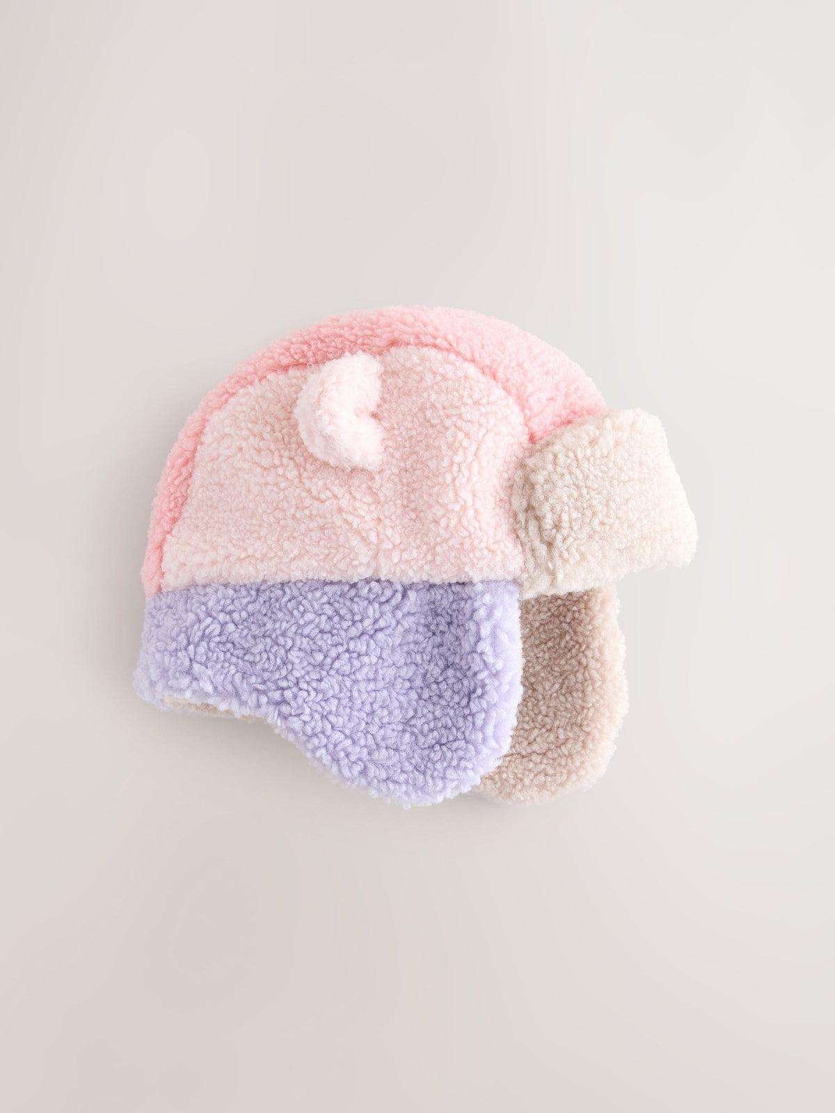 Multi Patchwork Borg Baby Trapper Hat - image 1