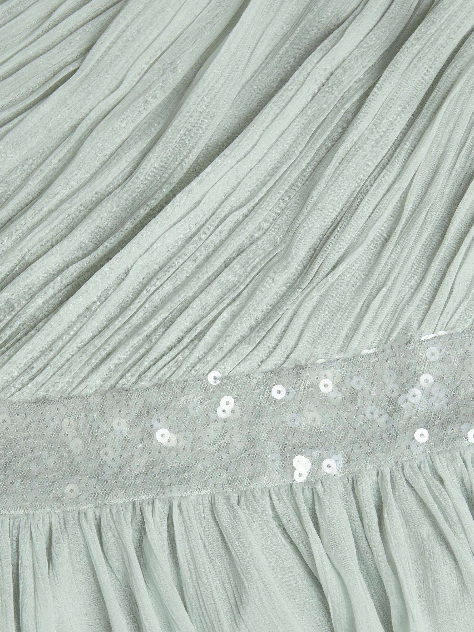 Monsoon Green Abigail One-Shoulder Prom Dress image 4