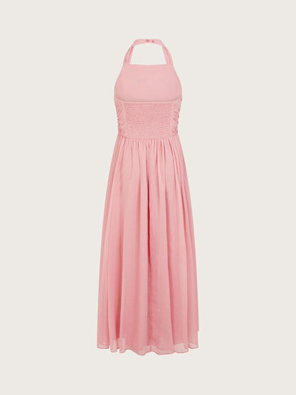 Monsoon Pink Ayo Halter Prom Maxi Dress - image 2