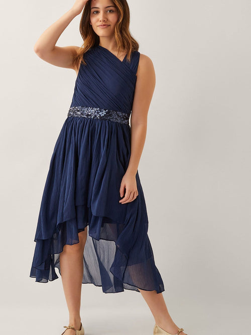 Dsiney Kidz - Monsoon Blue Abigail One-Shoulder Prom Dress image 1