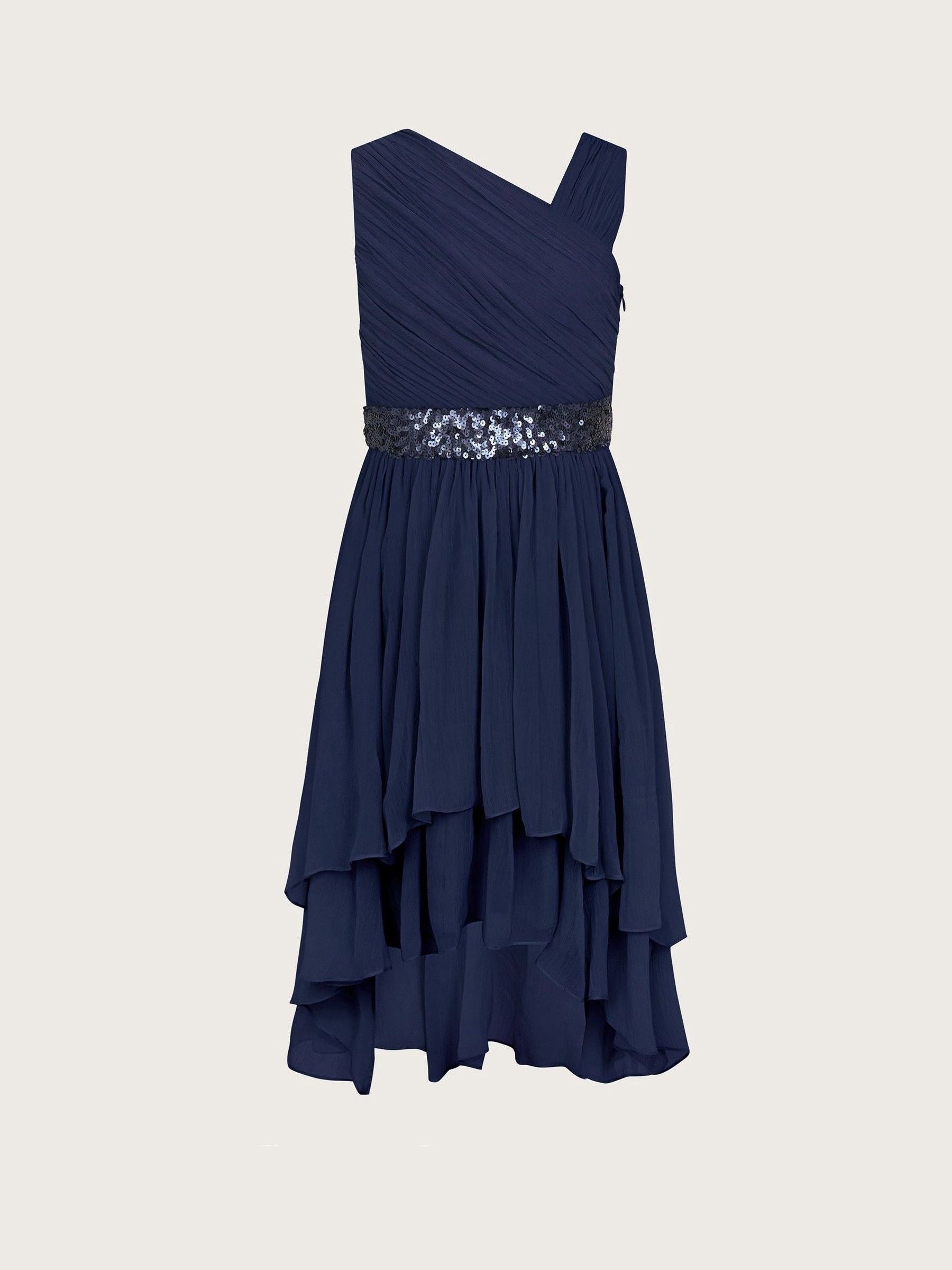Monsoon Blue Abigail One-Shoulder Prom Dress image 2