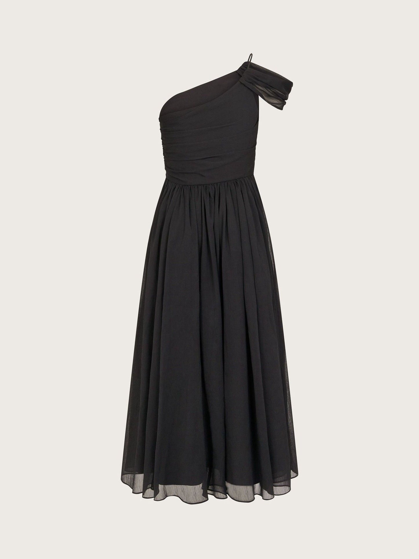 Monsoon Black Texas One Shoulder Prom Dress image 3