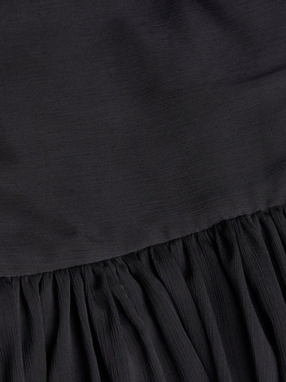 Monsoon Black Texas One Shoulder Prom Dress image 4