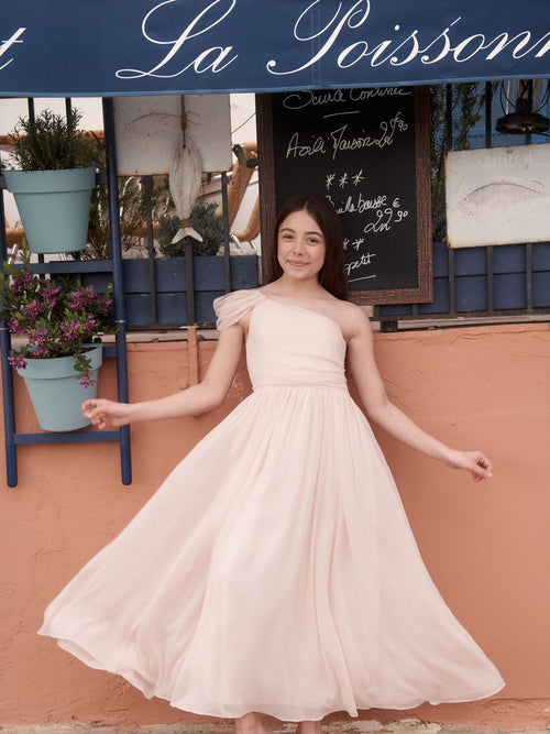 Dsiney Kidz - Monsoon Pink Texas One Shoulder Prom Dress image 1