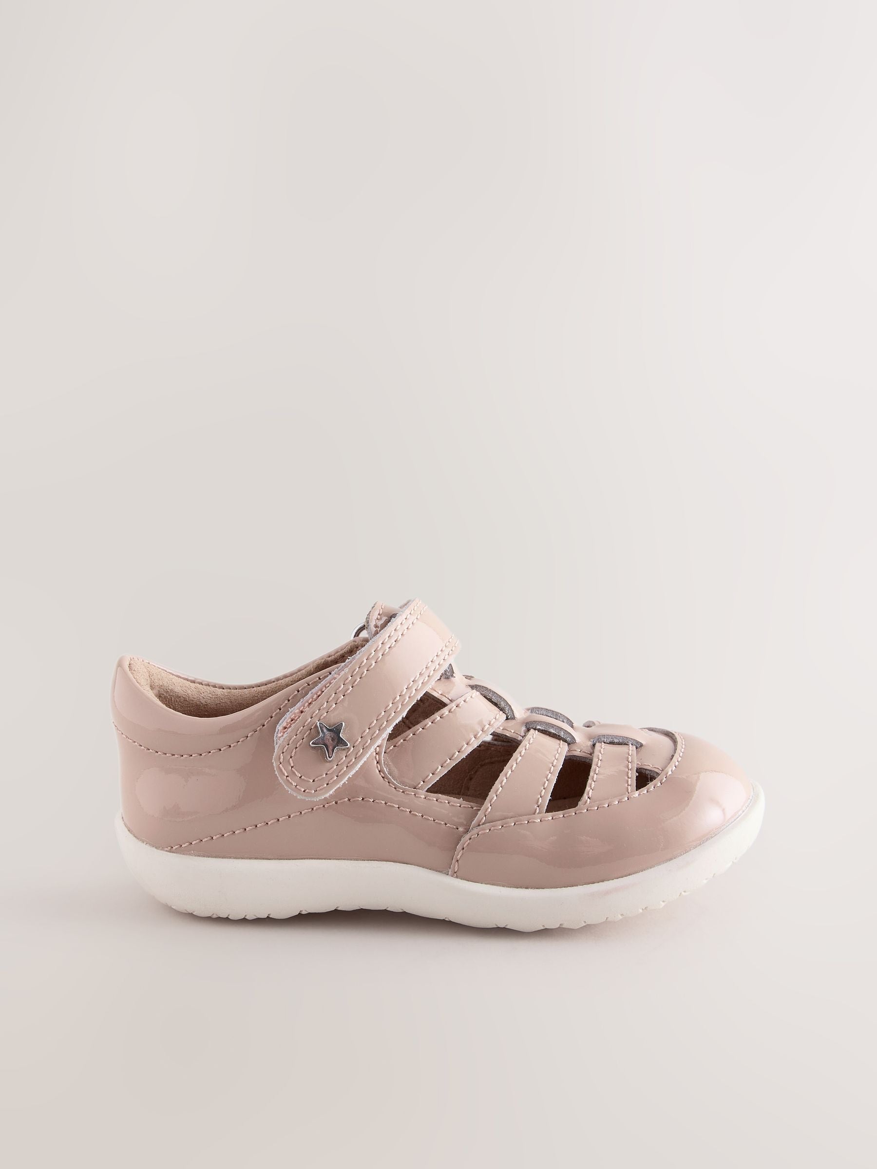 Mocha Brown Standard Fit (F) First Walker Fisherman Shoes image 2