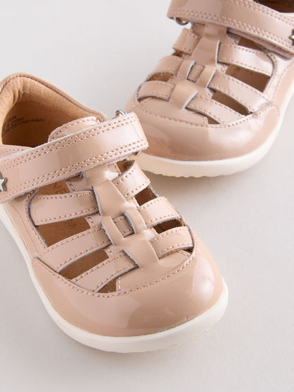 Mocha Brown Standard Fit (F) First Walker Fisherman Shoes image 4