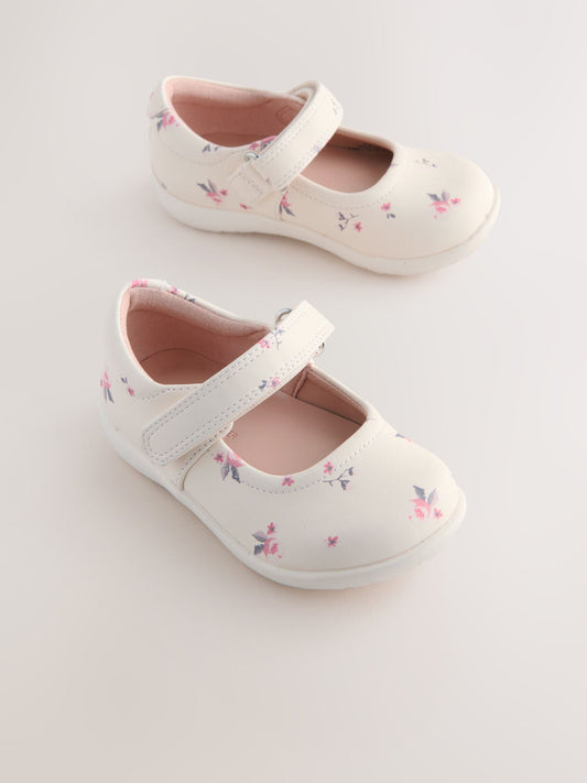 Neutral Wide Fit (G) First Walker Mary Jane Shoes image 1