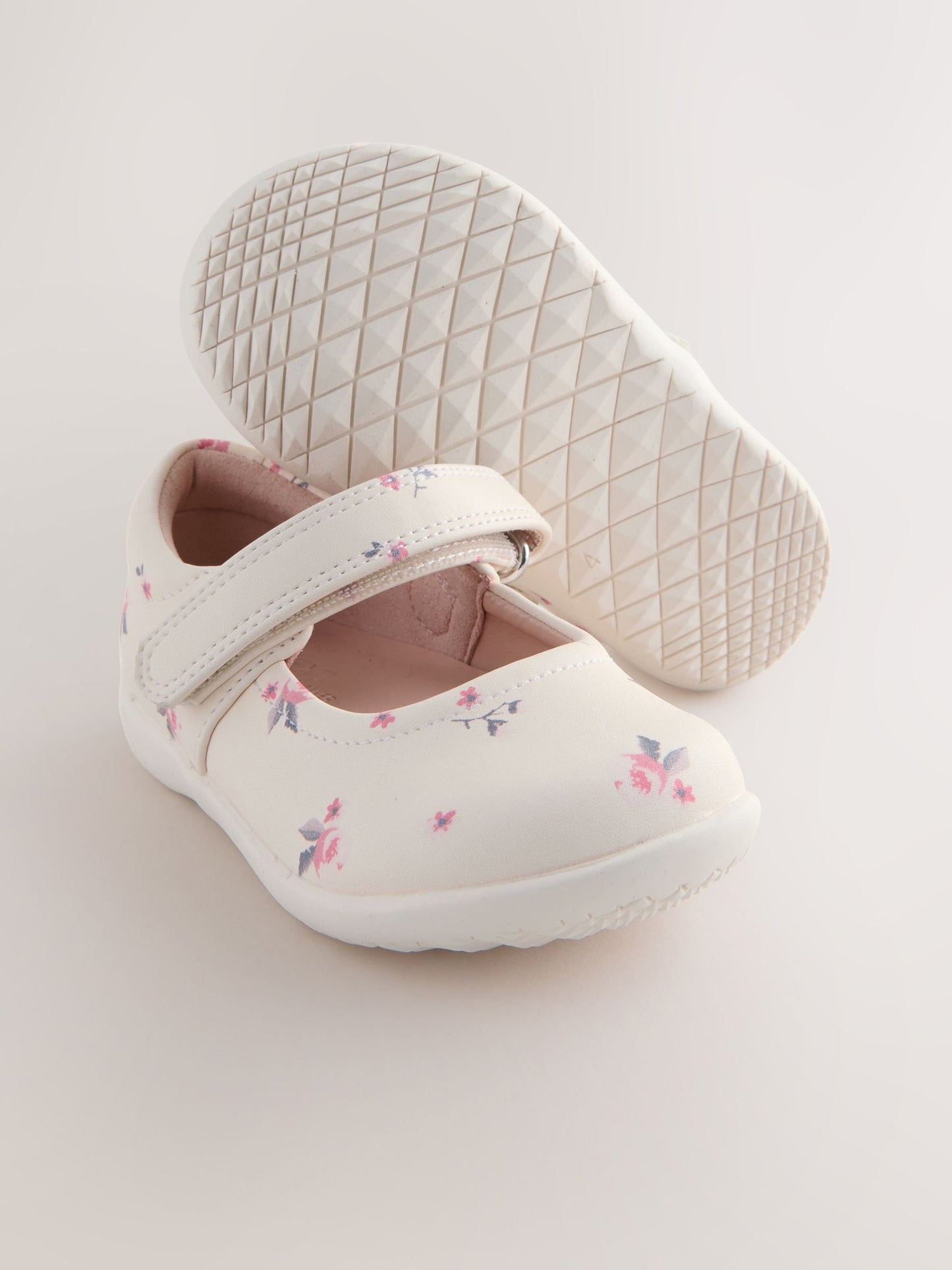 Neutral Wide Fit (G) First Walker Mary Jane Shoes image 4