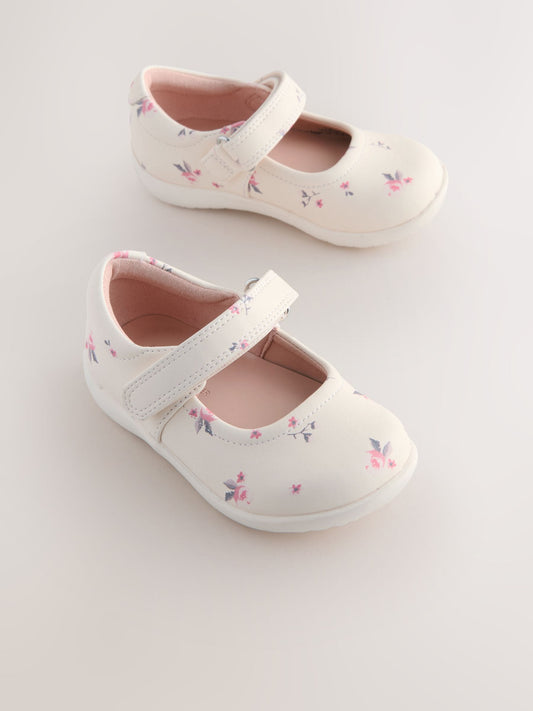 Neutral Standard Fit (F) First Walker Mary Jane Shoes image 2