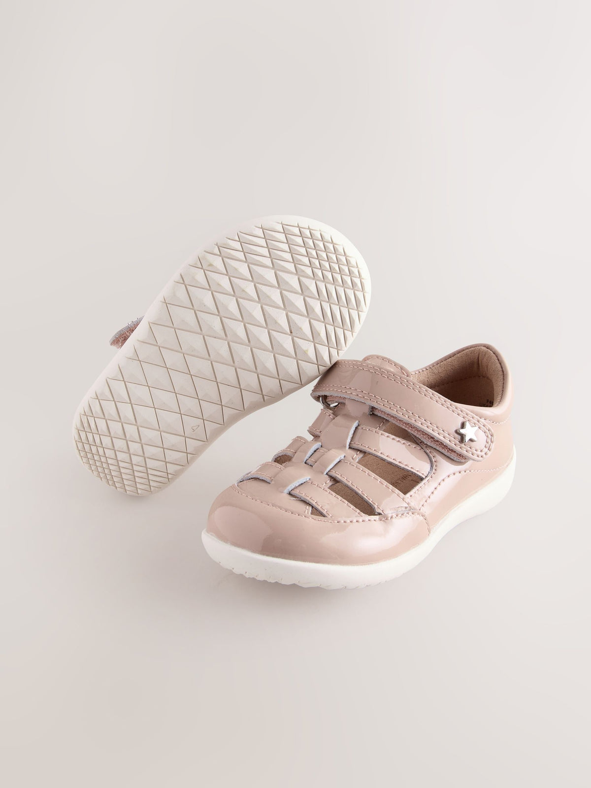 Mocha Brown Wide Fit (G) First Walker Fisherman Shoes image 5