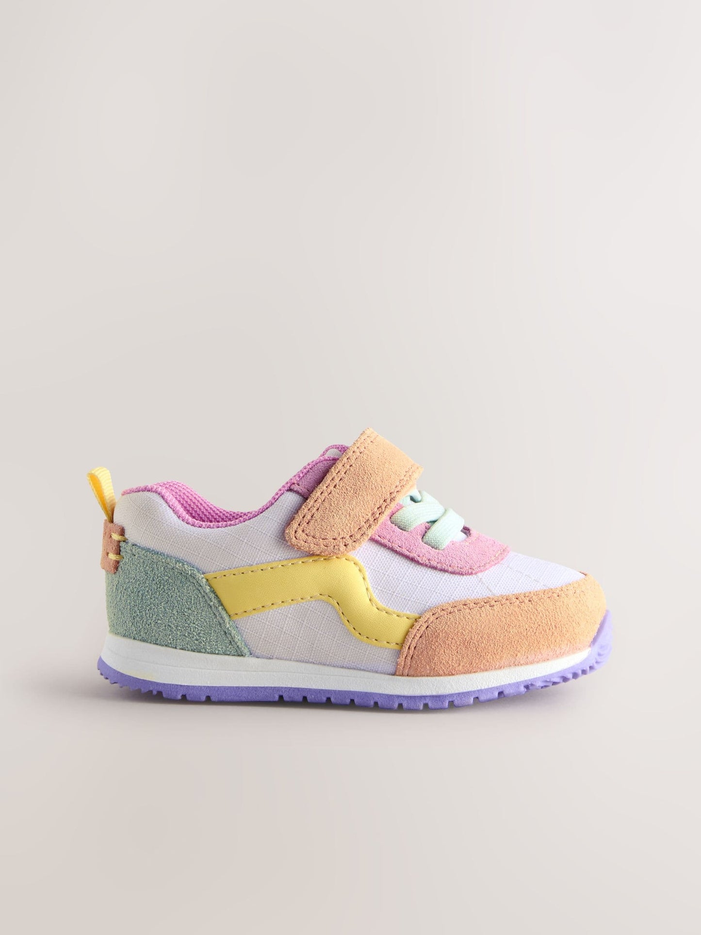 Multi Colourblock Standard Fit (F) First Walker Trainers image 3
