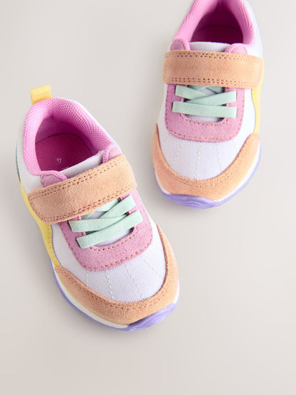 Multi Colourblock Standard Fit (F) First Walker Trainers image 4