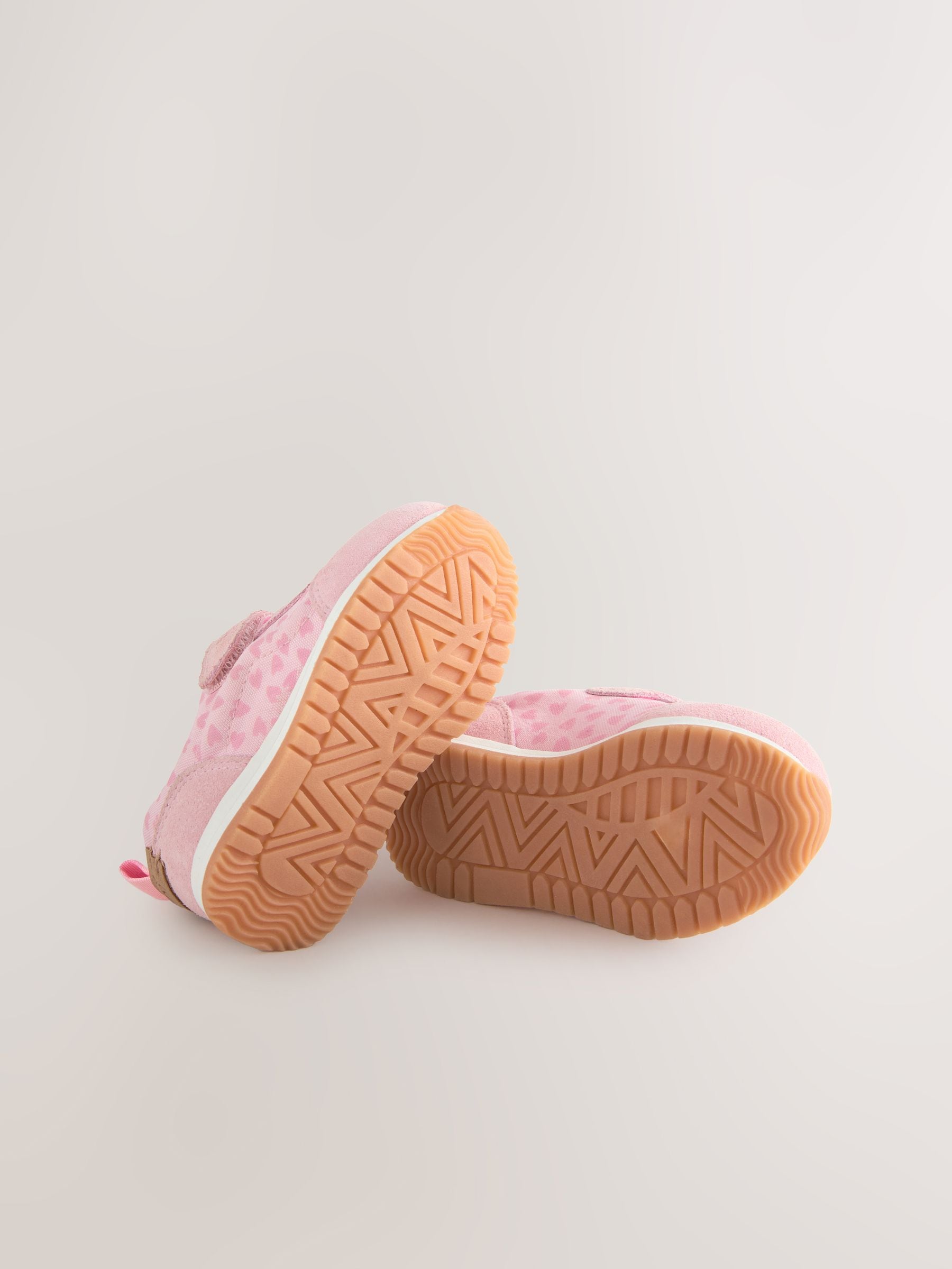 Pink/Red Standard Fit (F) First Walker Trainers image 5