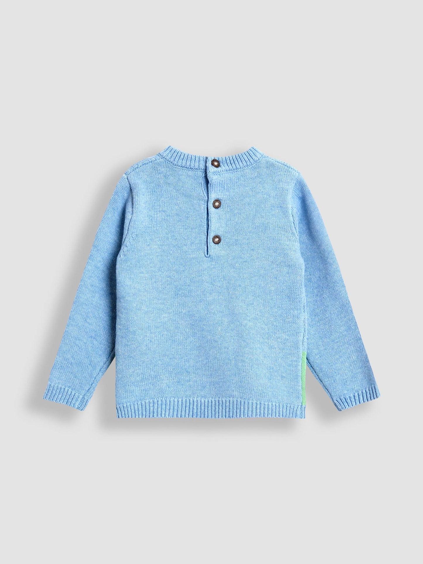 Dsiney Kidz - JoJo Maman Bébé Blue The Gruffalo Scene Jumper image 2