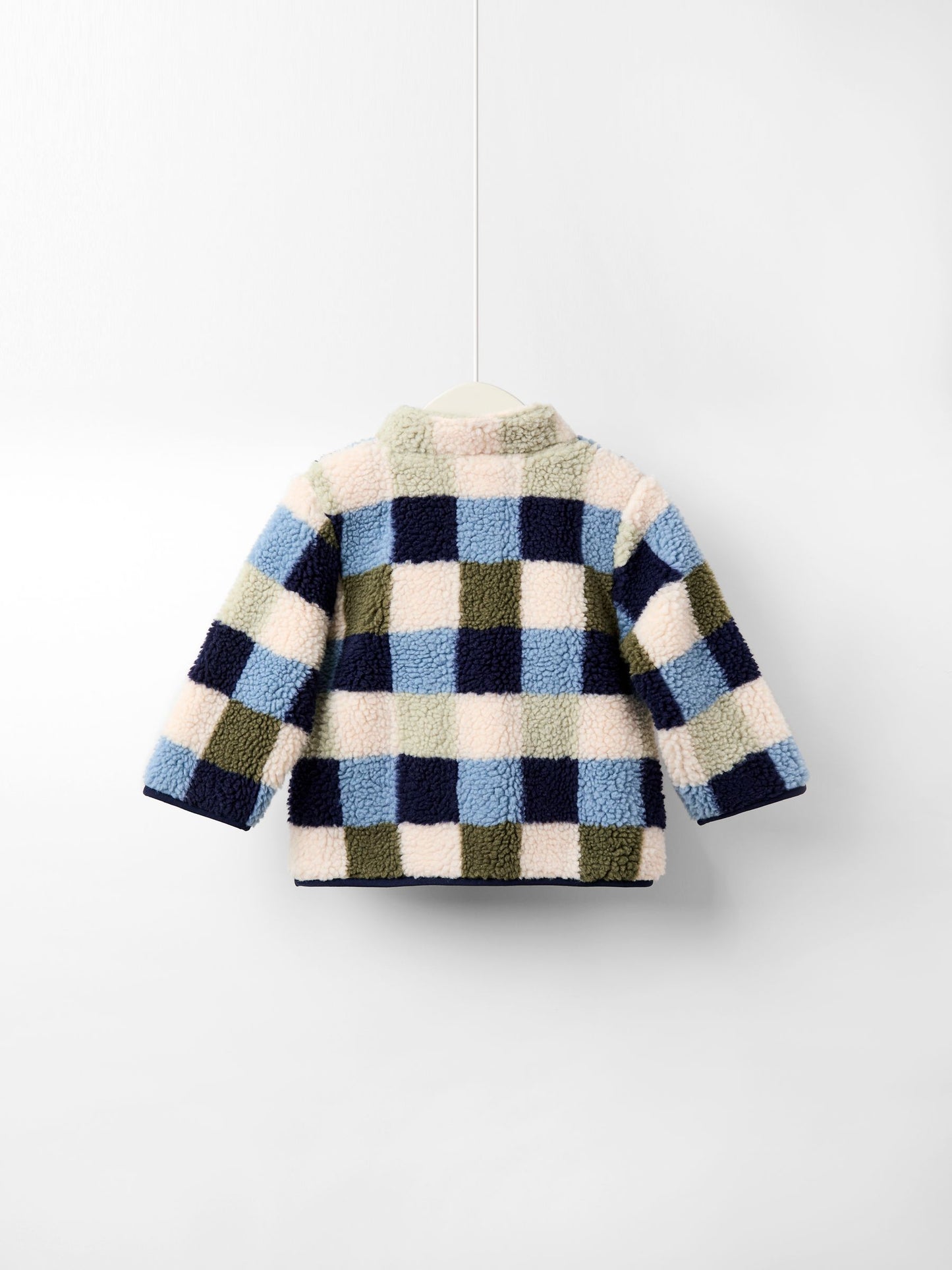 Dsiney Kidz - JoJo Maman Bébé The Gruffalo Blue Appliqué Teddy Fleece Jacket image 3