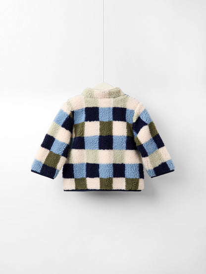 Dsiney Kidz - JoJo Maman Bébé The Gruffalo Blue Appliqué Teddy Fleece Jacket image 3
