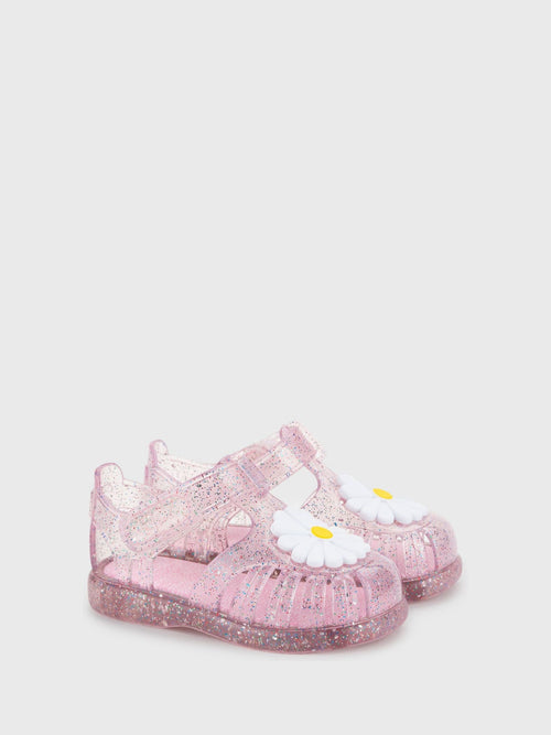 Igor Pink Gloss Flor Glitter Sandals image 1