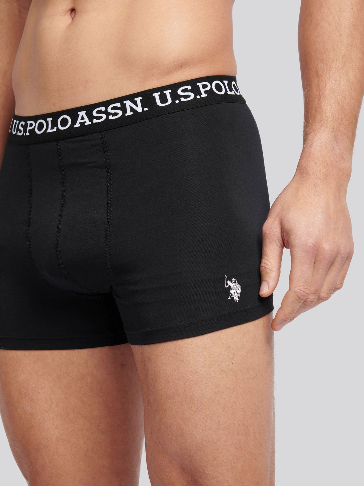 Dsiney Kidz - U.S. Polo Assn. Black Mens Boxer Shorts 3 Pack image 5
