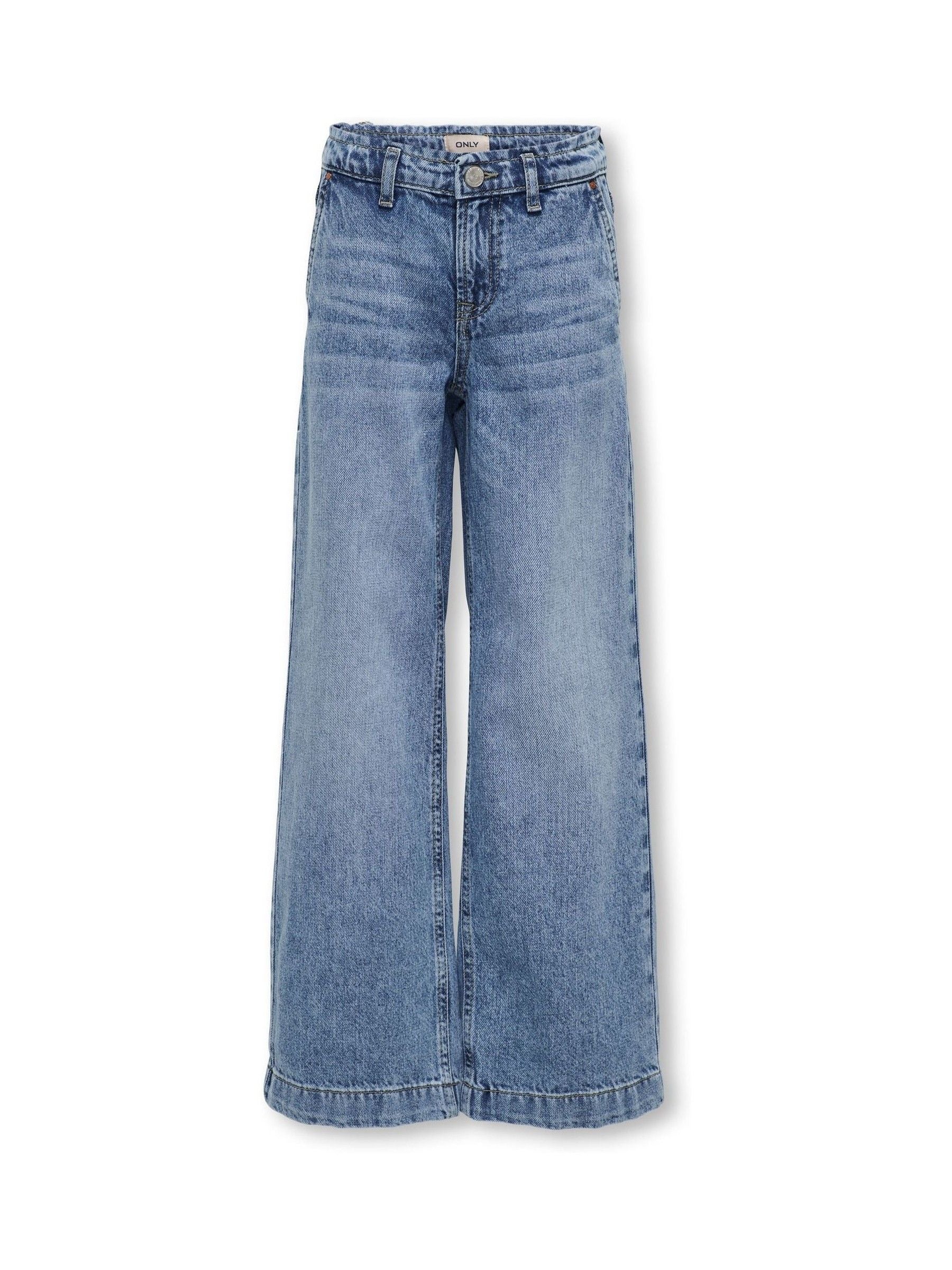 Dsiney Kidz - ONLY KIDS Blue Wide Leg Comet Denim Jeans image 2