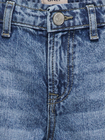 Dsiney Kidz - ONLY KIDS Blue Wide Leg Comet Denim Jeans image 4