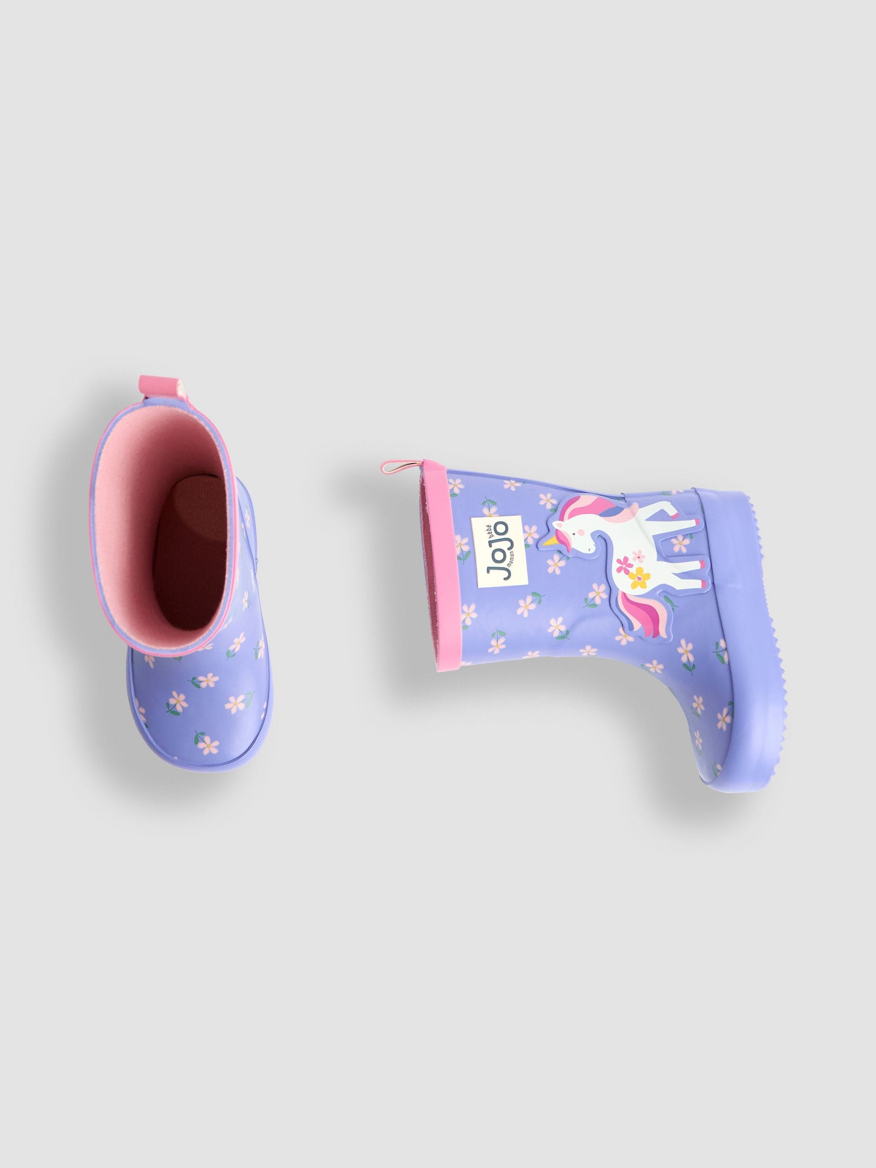 JoJo Maman Bébé Purple Unicorn Unicorn Wellies image 5