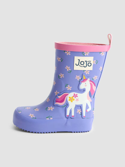 JoJo Maman Bébé Purple Unicorn Unicorn Wellies image 6