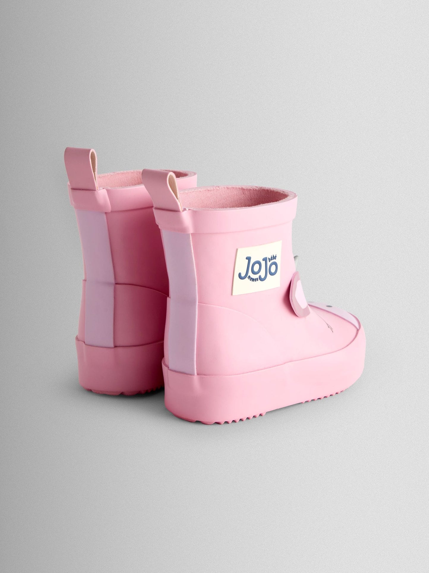 JoJo Maman Bébé Pink Print Short Wellies image 2